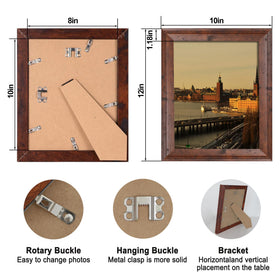 iRahmen 8x10 frame used on a tabletop beside photos