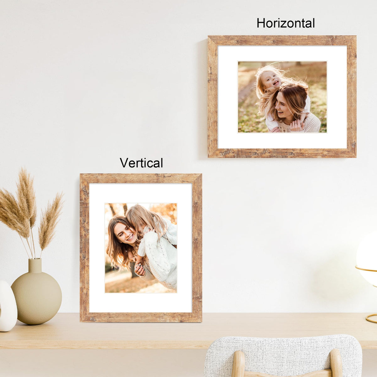 iRahmen 8x10 frame with mat for protected photo display