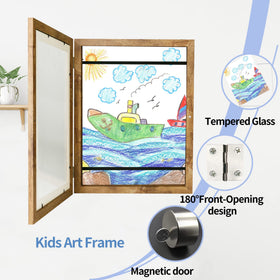 iRahmen internal rubber bands securely hold artworks without damage