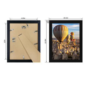 iRahmen back fasteners enable quick picture insertion and firm hold