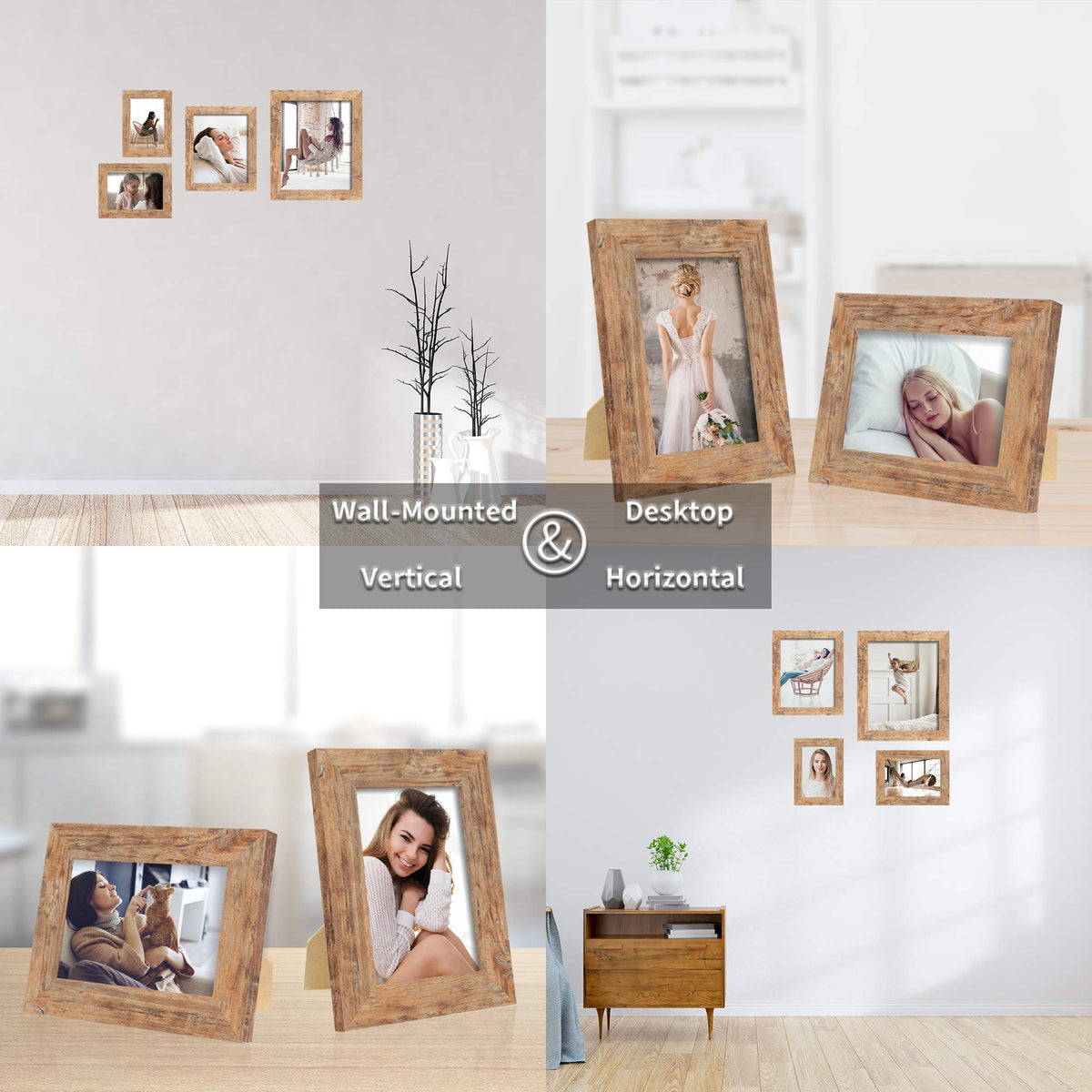 iRahmen durable MDF frame construction supports long-term photo displays.