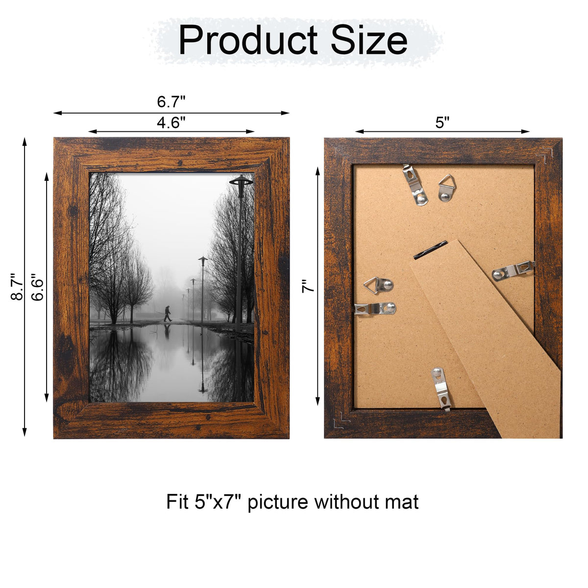 iRahmen easel-back desk display for tabletop arrangements.