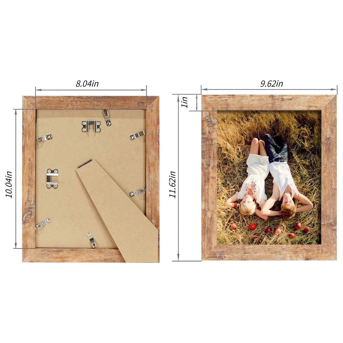 iRahmen rustic brown 8x10 frame wall mounting for elegant display