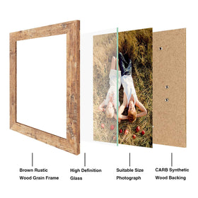 Close-up of real glass in iRahmen frame protecting from dust