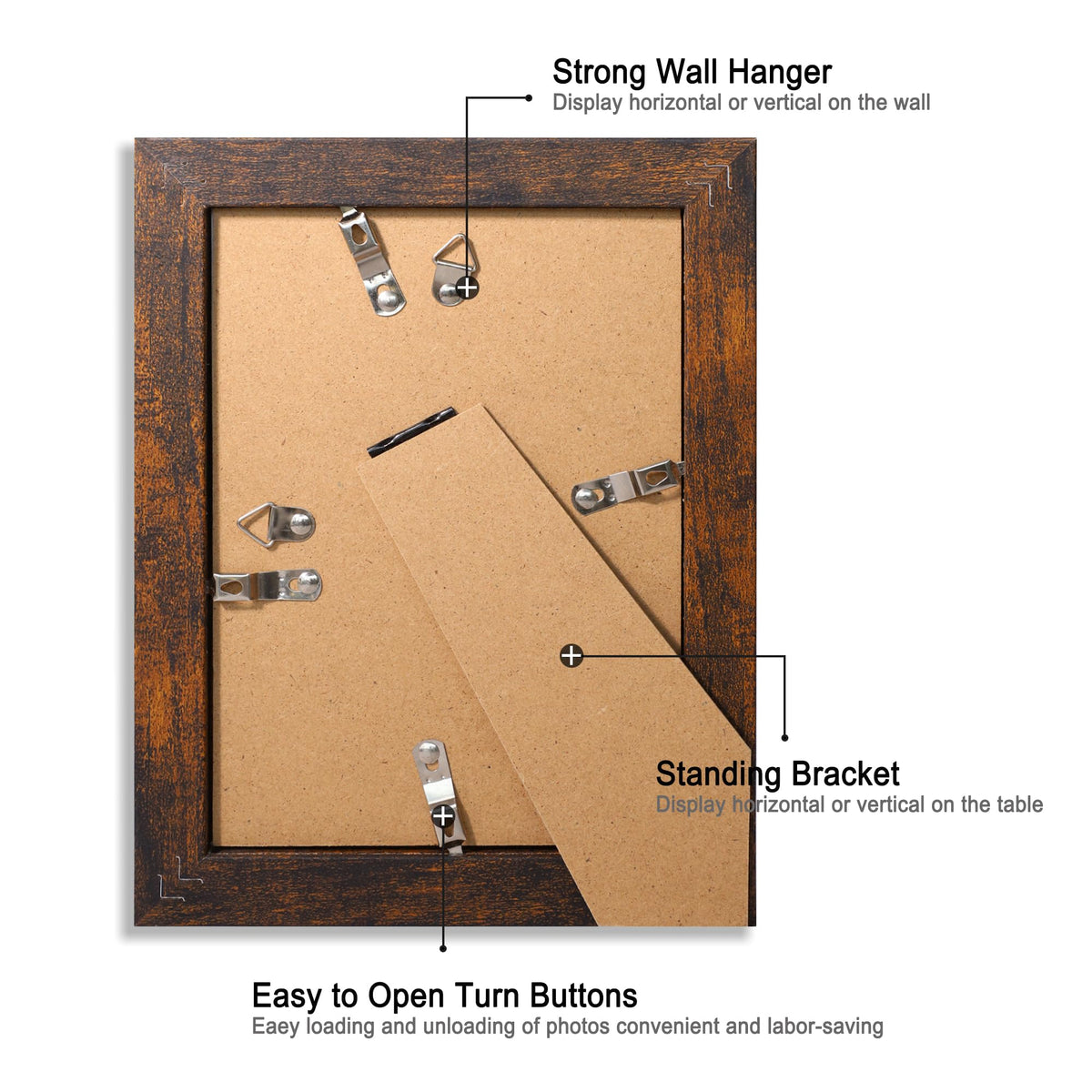 iRahmen wall-hanging option supports vertical or horizontal display.