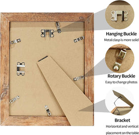 iRahmen wall-hanger option for vertical or horizontal hanging.