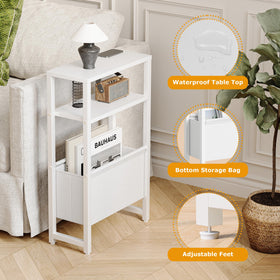 IRCPEN narrow end table magazine rack idea keeps magazines handy
