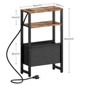 IRCPEN slim end table providing a stable surface beside the couch.