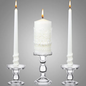 Irenare unity candles set with holder neatly packaged for safe delivery and wedding décor