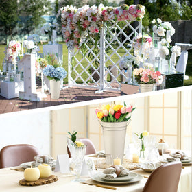 Irenare 12-inch bucket used as rustic wedding decor option