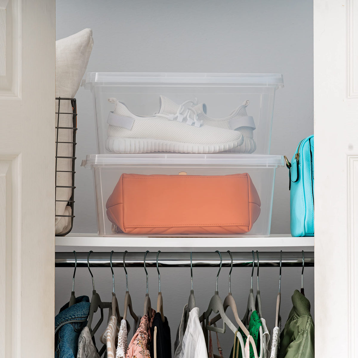 Iris Ohyama classroom organization bin keeps supplies tidy