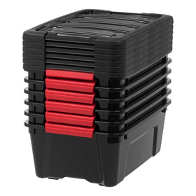 IRIS USA 13qt storage bin;opaque option for private storage.