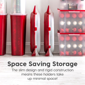 IRIS USA inner circular support protects wreath shape during storage.