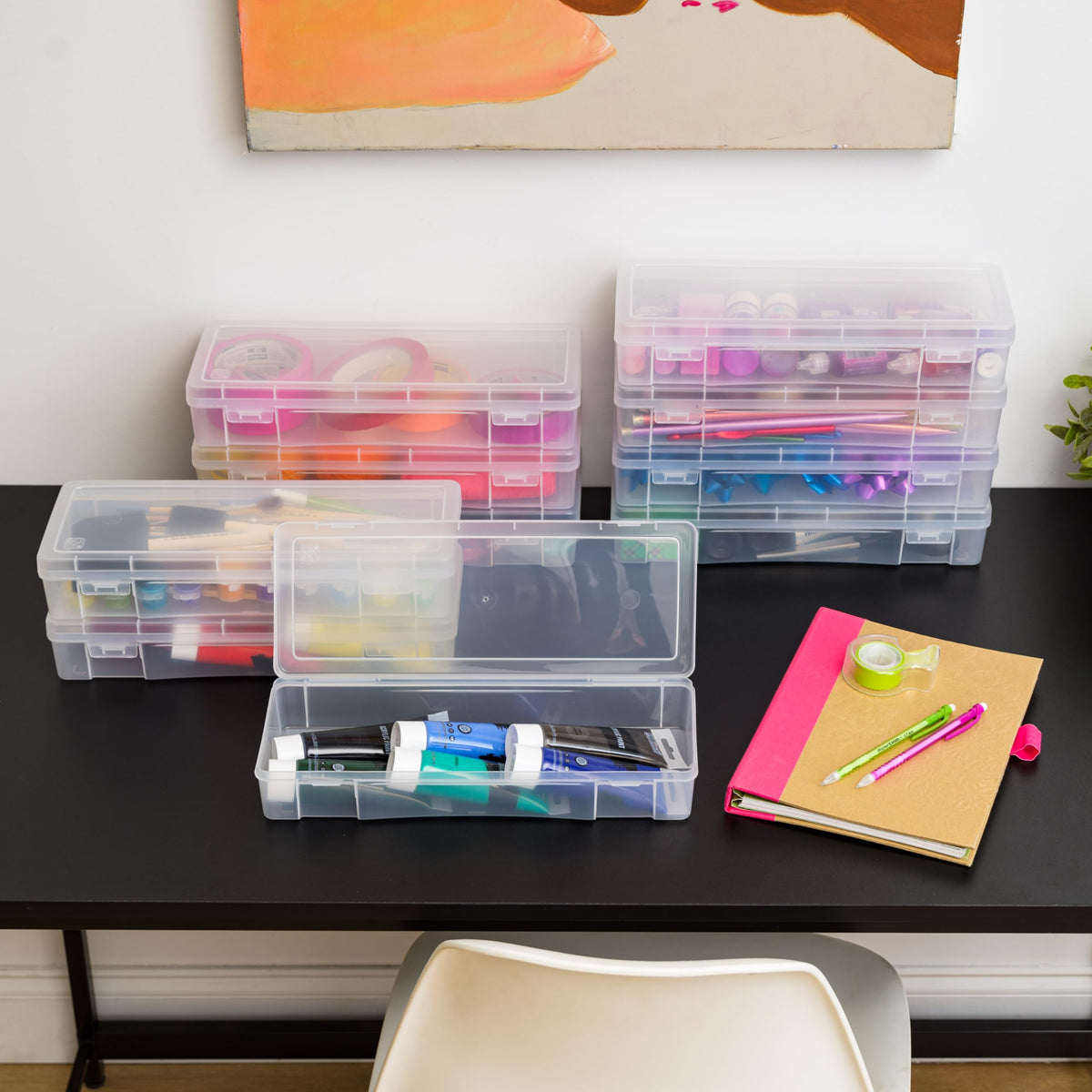 IRIS USA container ideal for small tools and embellishments.