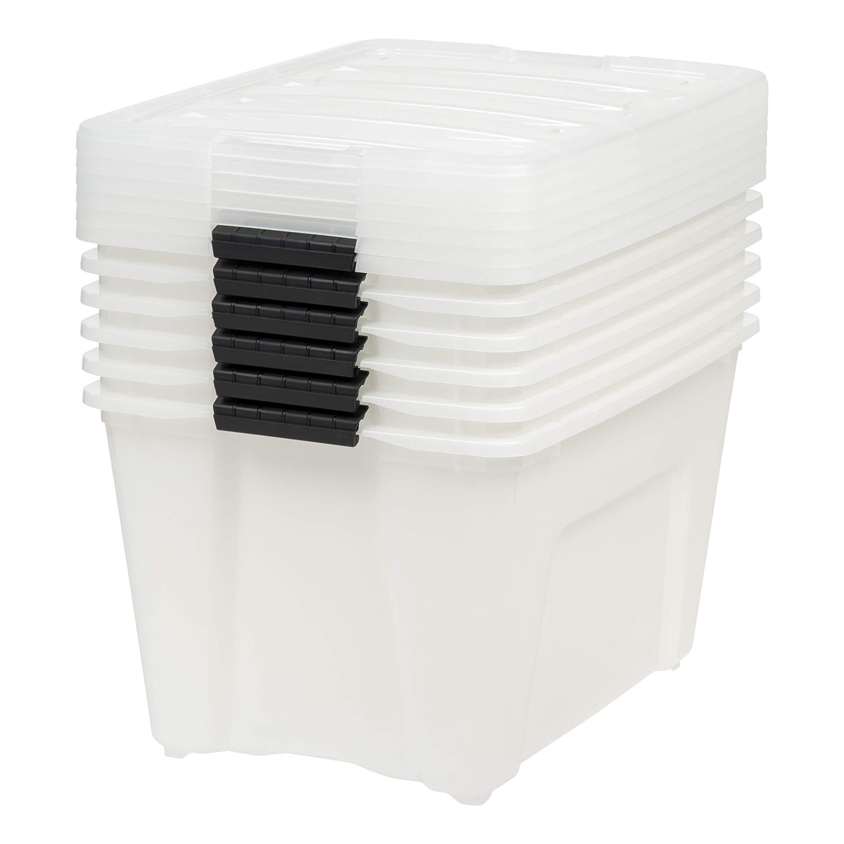 IRIS USA bin with built-in pull handle for easy slide-out