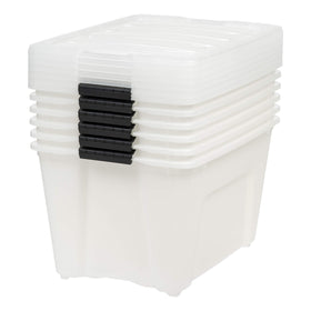 IRIS USA bin with built-in pull handle for easy slide-out