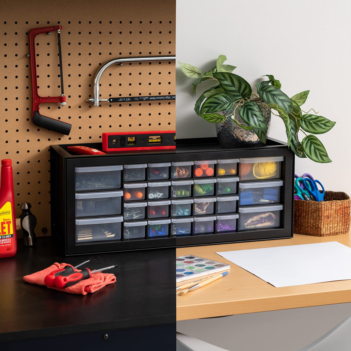 IRIS USA classroom and workshop organization in action with the toolbox