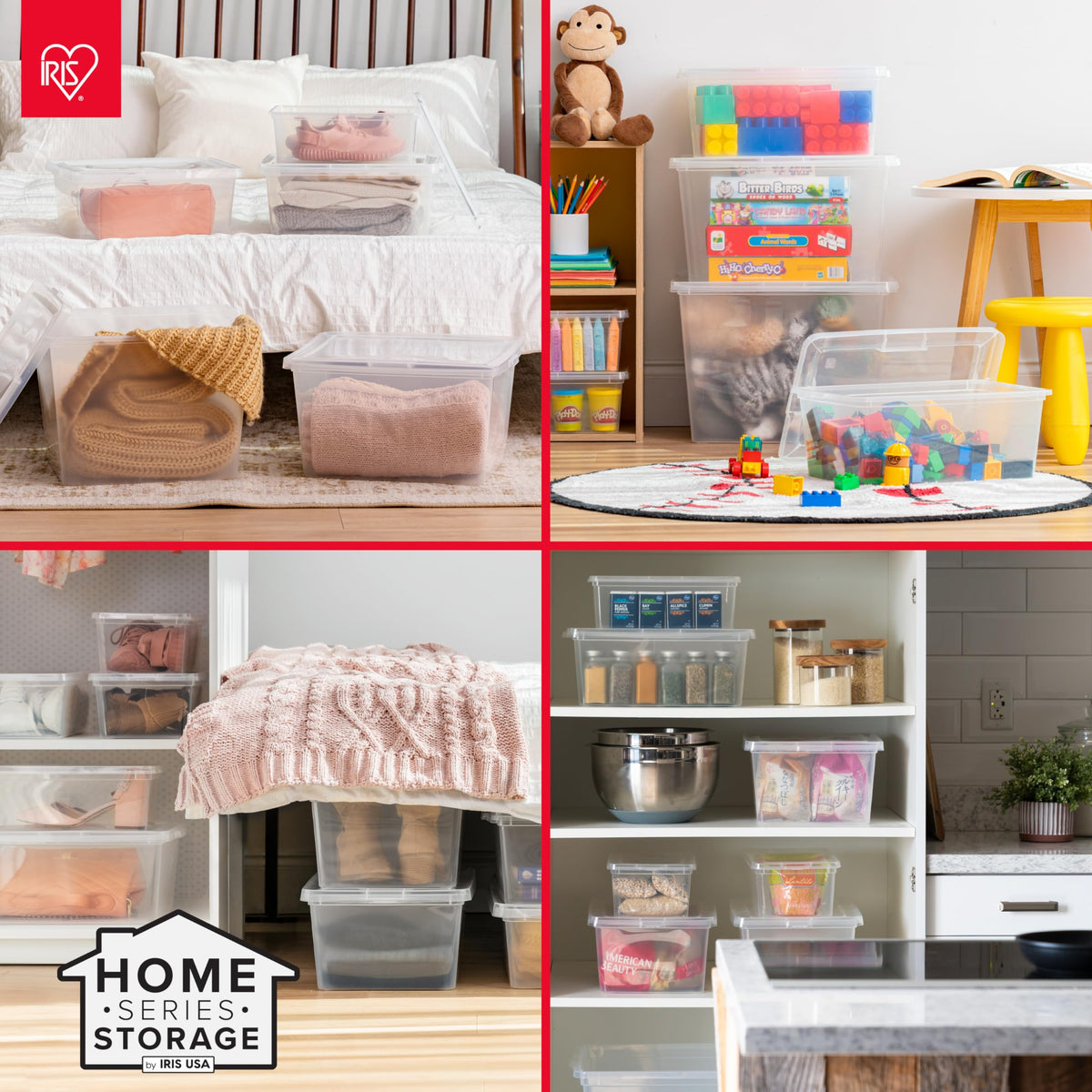 IRIS USA BPA-free material emphasizes safe storage options