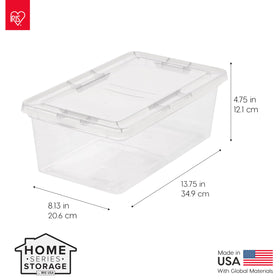 IRIS USA clear storage box see-through design for quick item checks