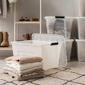 IRIS USA bin dimensions 22 by 16.5 by 13 inches