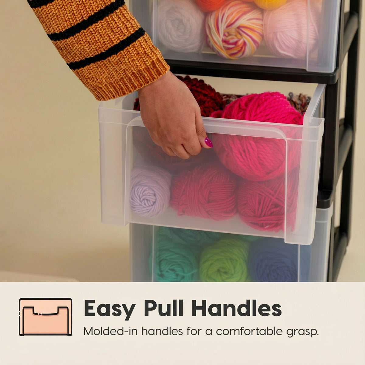 IRIS USA dorm and office storage cart fits tight spaces.