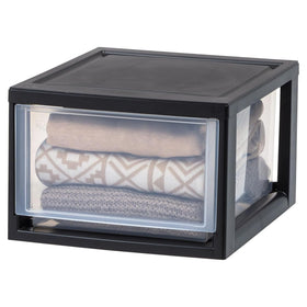 IRIS USA kitchen pantry storage drawer helps keep snacks and vitamins in reach.