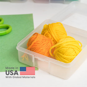 IRIS USA label-friendly case easy to identify items at a glance.