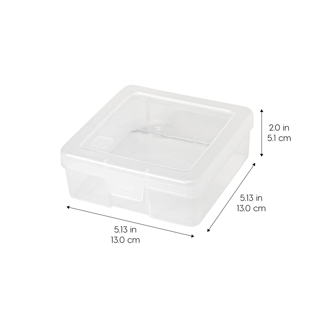 IRIS USA see-through storage box highlighting contents for fast finding.