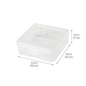 IRIS USA see-through storage box highlighting contents for fast finding.