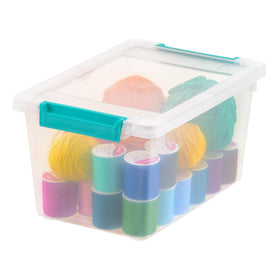 IRIS USA see-through tote helps locate supplies quickly during projects