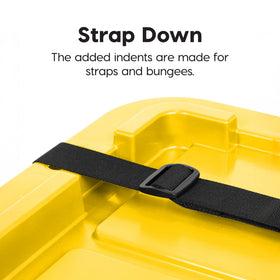 IRIS USA snap-on lockable lid for secure closure when needed.
