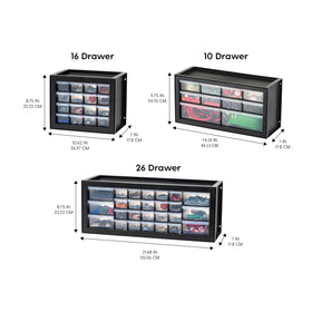 IRIS USA stackable design grooves for secure vertical storage