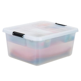 IRIS USA translucent container allows quick content preview and easy retrieval