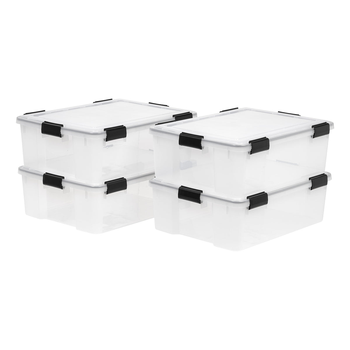 IRIS USA WeatherPro 41qt bin with lid seal for secure long-term storage