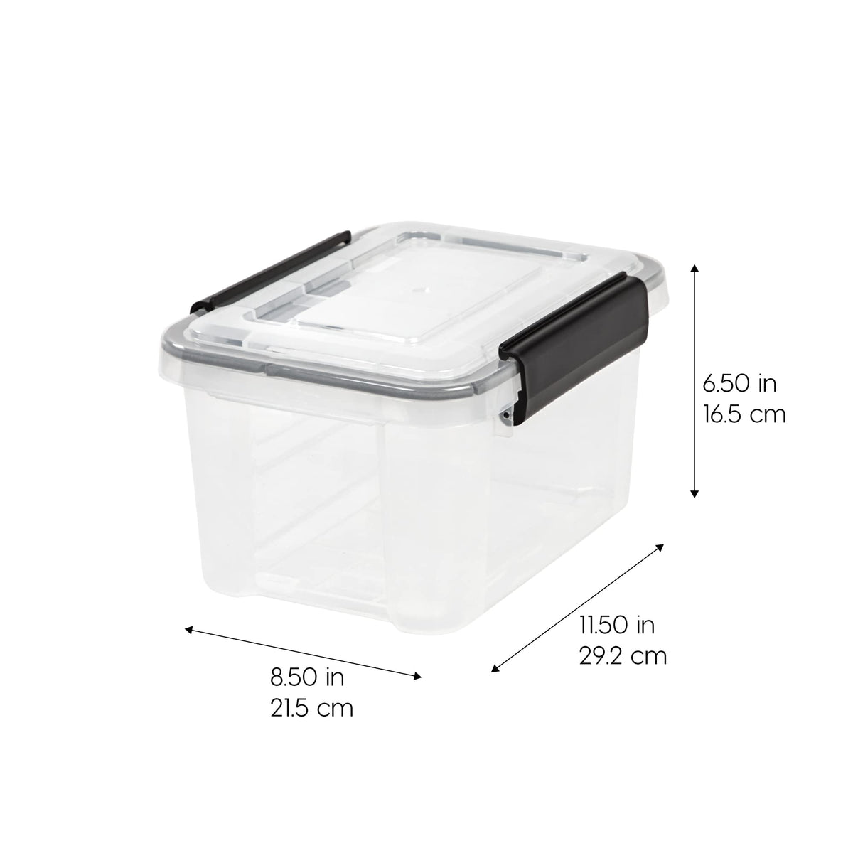 WeatherPro bin stack demonstrates space-saving organization for home storage.