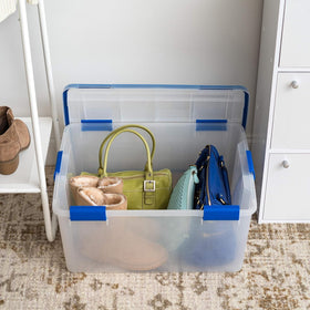 IRIS USA WeatherPro nestable design saves space when not in use.