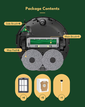 iRobacc 21-piece kit layout displays all included parts.