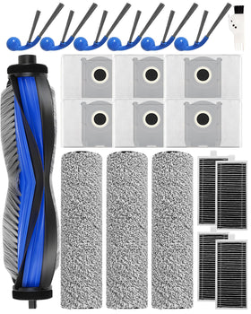 iRobacc T80 Omni main brush for thorough debris pickup on various floors.
