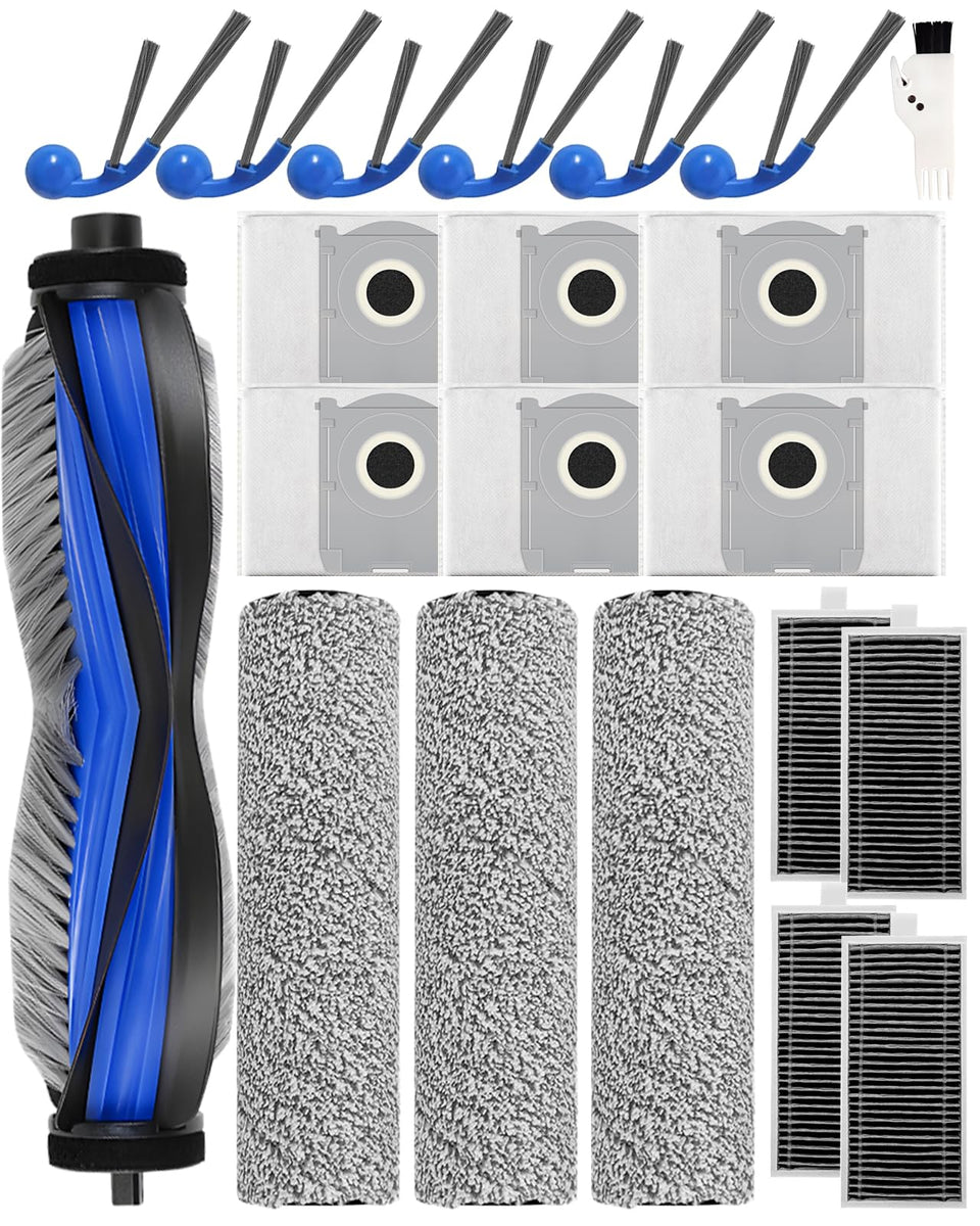 iRobacc T80 Omni main brush for thorough debris pickup on various floors.
