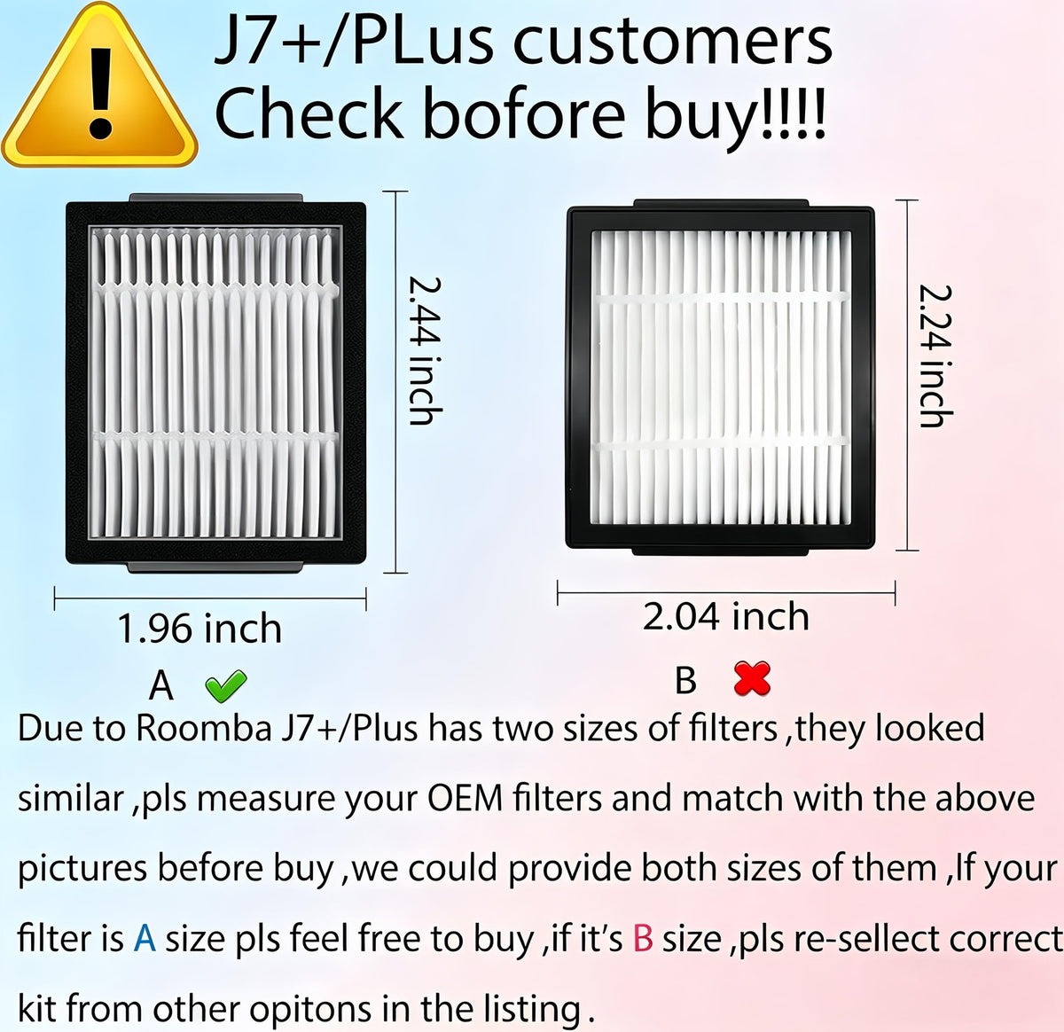 irobot Roomba HEPA filters kit for clean air paths