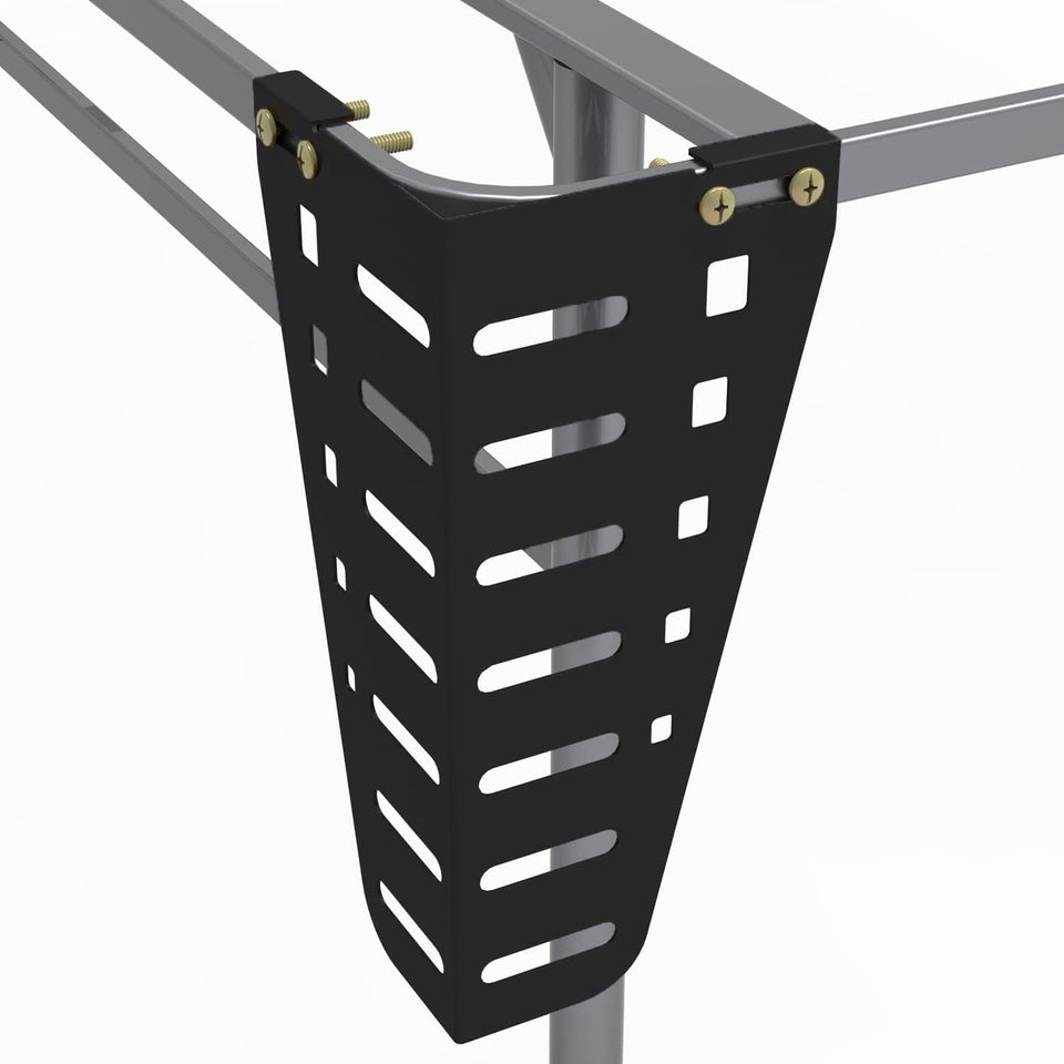 IRONDIY headboard brackets 2pc attach securely to metal bed frame for stability.