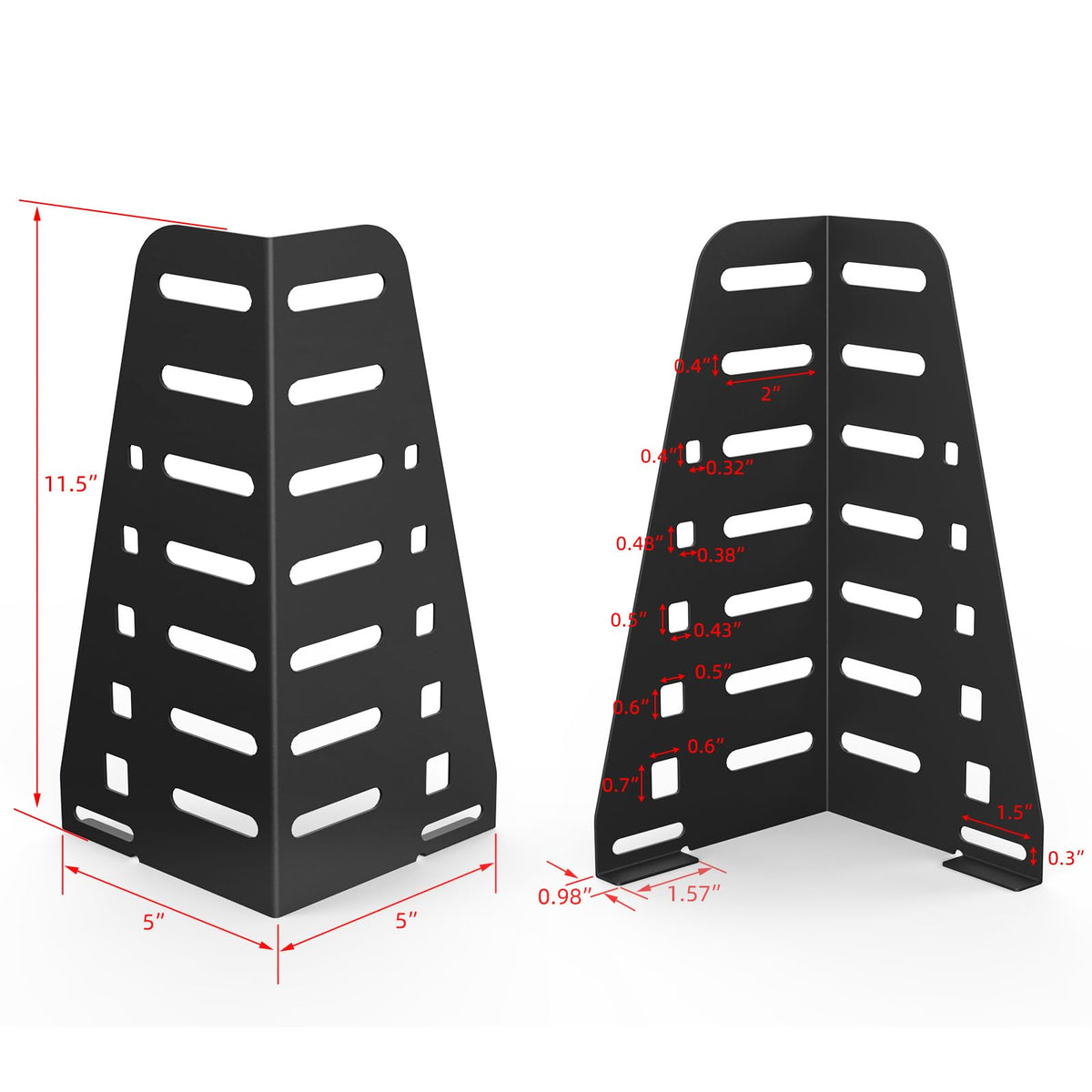 IRONDIY headboard brackets adjust to 14-18 inch frames for flexible setup.