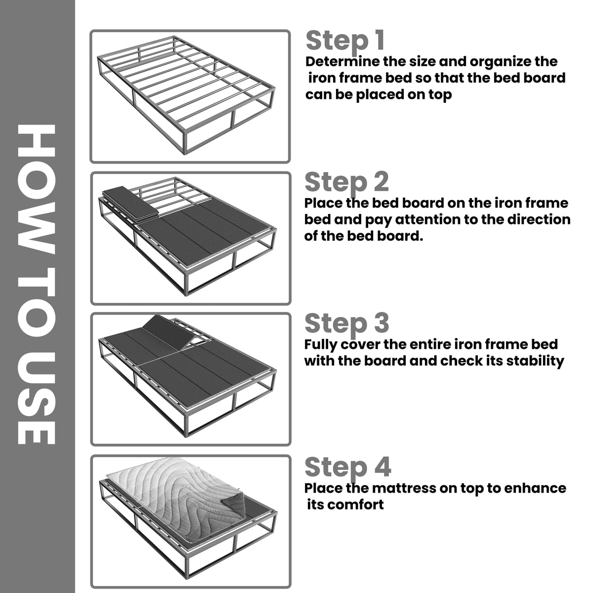 Irrical bunkie board folded on sofa bed shows flexibility.