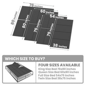 Irrical folding spring box full 54x75 shows sturdy full-size foundation