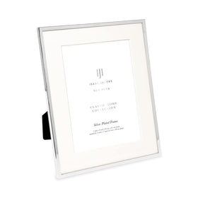 Isaac Jacobs 7x9 silver frame front view with white mat