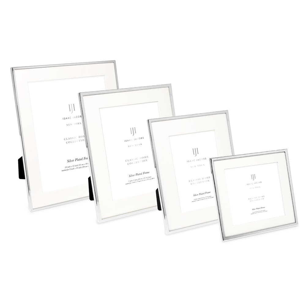 Isaac Jacobs silver frame in a cozy living room gallery wall