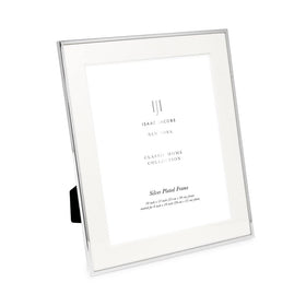 Isaac Jacobs silver metal frame with matted 8x10 for elegant display