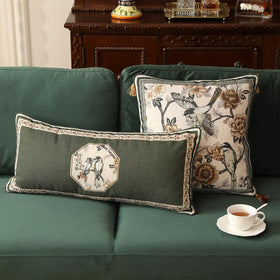 ISAENNE chinoiserie pillow cover suited for cafes and offices