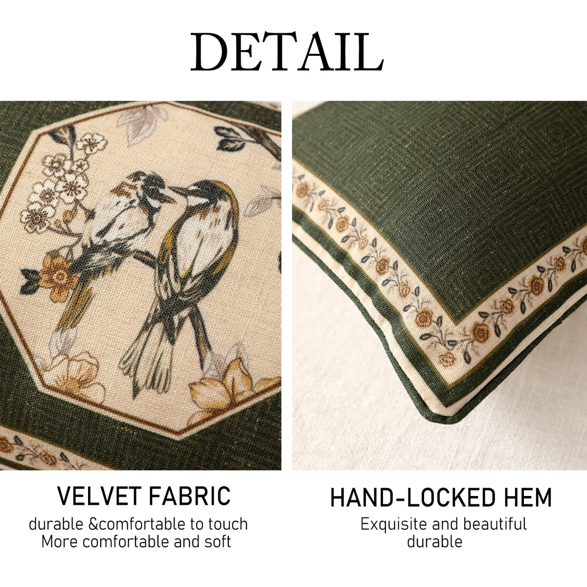 ISAENNE hidden zipper design for clean lines and easy pillow insertion