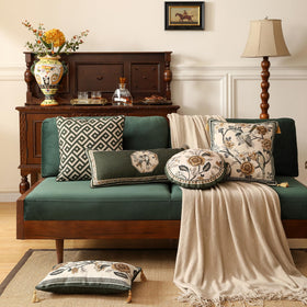 ISAENNE soft linen texture detail suitable for year-round use